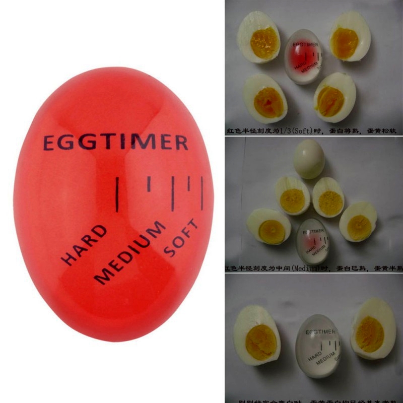 1Pc Kitchen Resin Egg Timer Cooking Supplies Egg Perfect Color By Temperature Perfect Boiled Eggs Timer Kitchen Helper