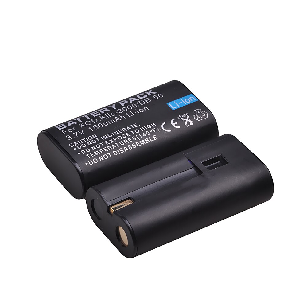 1600mAh KLIC-8000 KLIC8000 DB50 Battery for Kodak Easyshare Z1012 is, Z1015 is, Z1085 is Z1485 is, Z612, Z712, Z812 is, Z8612 is