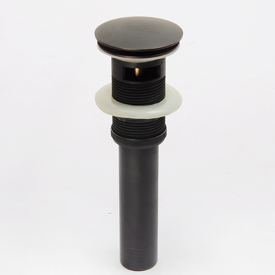1pc Pop-up Waste Black Bronze Basin Sink Pop Up Drain Bathroom Vessel Sink Waste Drain with Overflow Faucet Water Drain