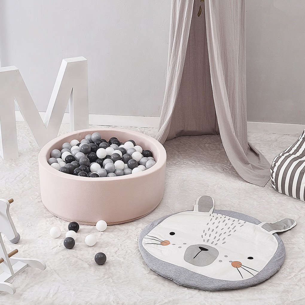 1pc yndige spædbørns dyreprint legemåtter børn kravlende tæppe gulvtæppe baby sengetøj tæppe bomuld game pad