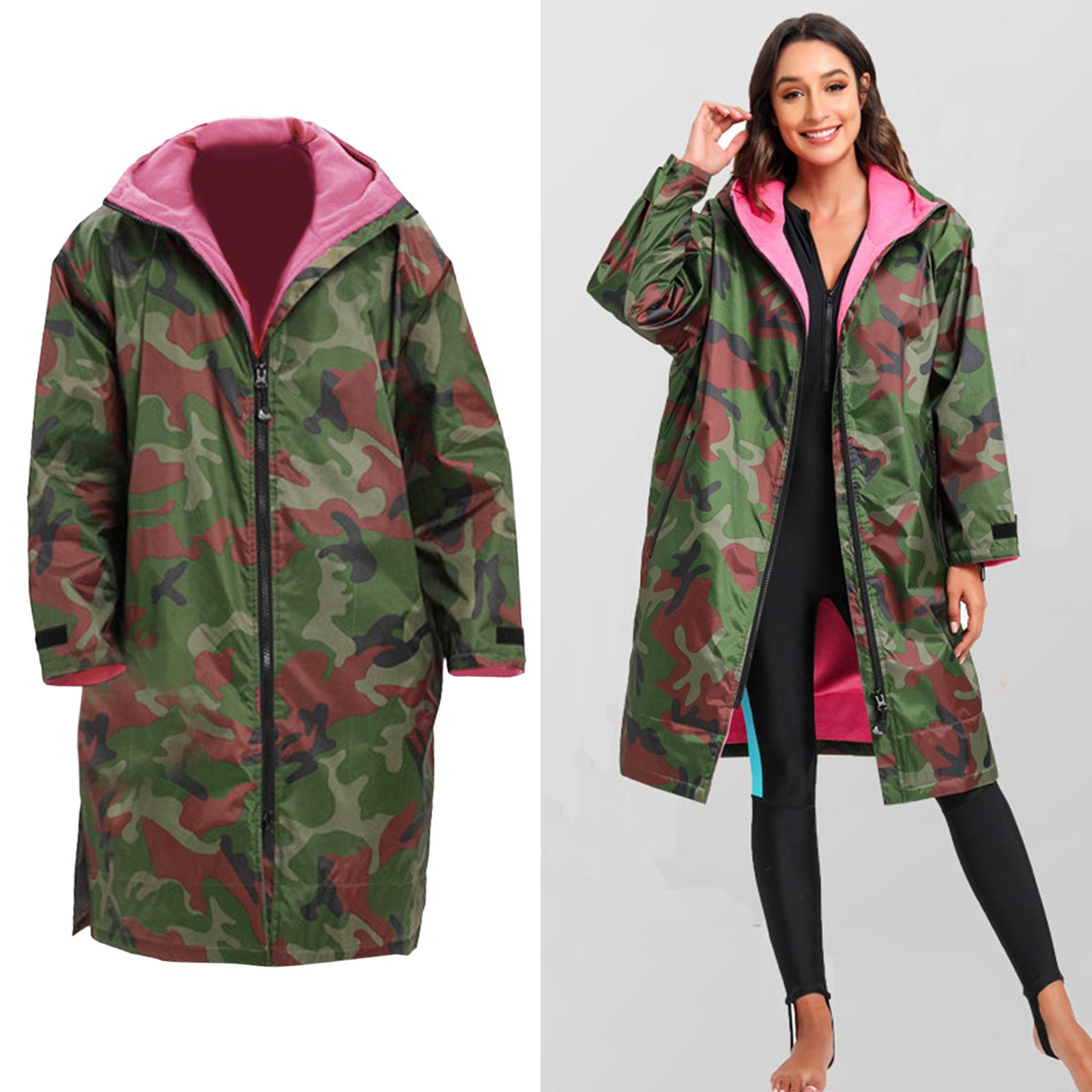 Long Sleeve Change Jacket Robe - Stay Warm &amp; Dry - Waterproof Oversized Swim Parka - for Swimming/Surfing