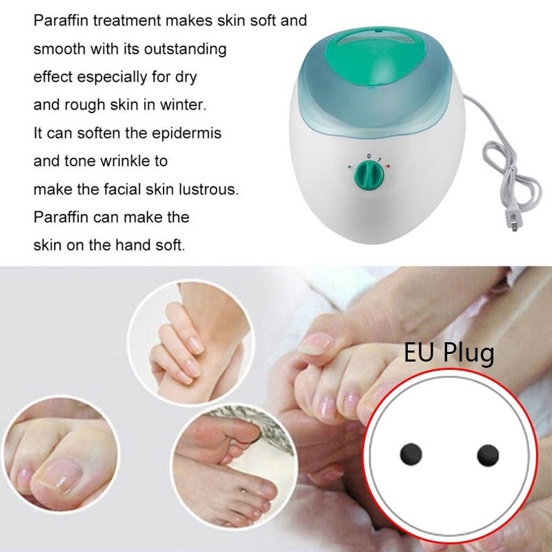 Voks maskine paraffin terapi bad voksbeholder varmere skønhedssalon udstyr spa 150w til hænder og fødder kropsvoks hårfjerning eu
