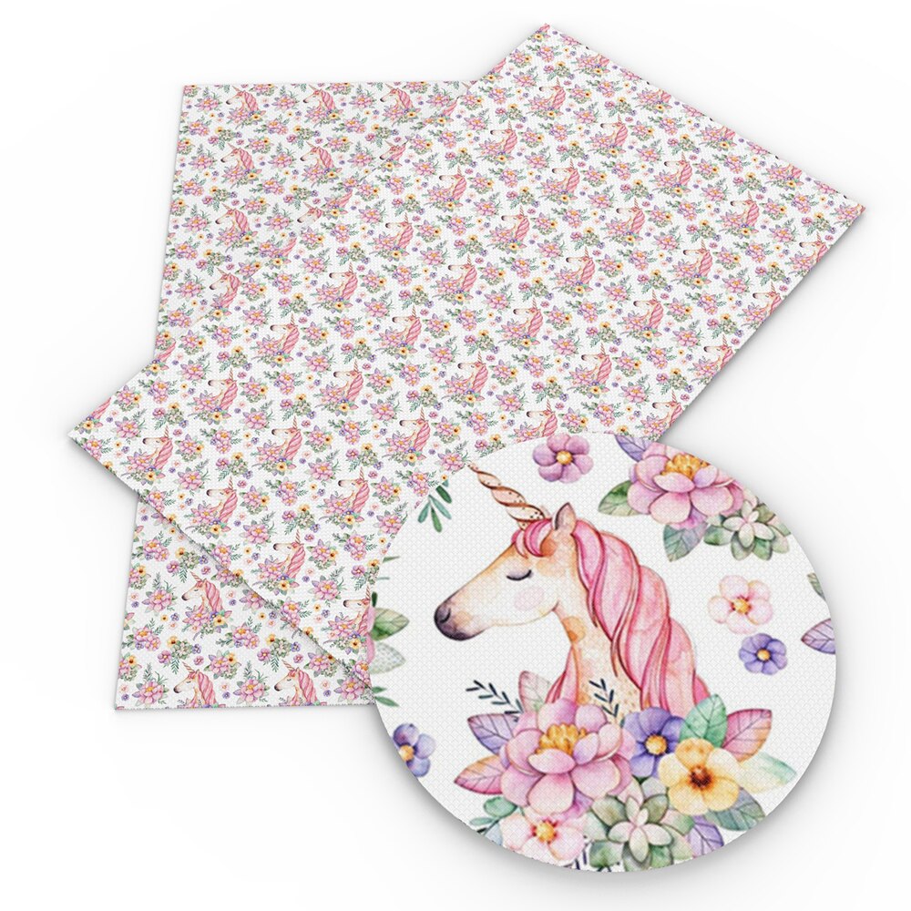 20*33Cm Regenboog Eenhoorn Snoep Faux Synthetisch Leer Lakens Voor Haar Boog Oorbellen Handtas Diy Decor Ambachten Vinyl: 1099224001