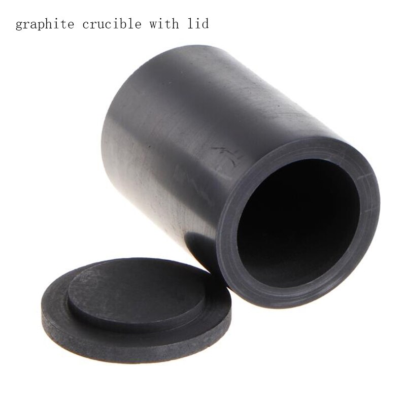 99.99%  renhed grafit smeltende digel kop grafit digel med låg cylindrisk til smeltning af guld sølv kobber messing værktøj
