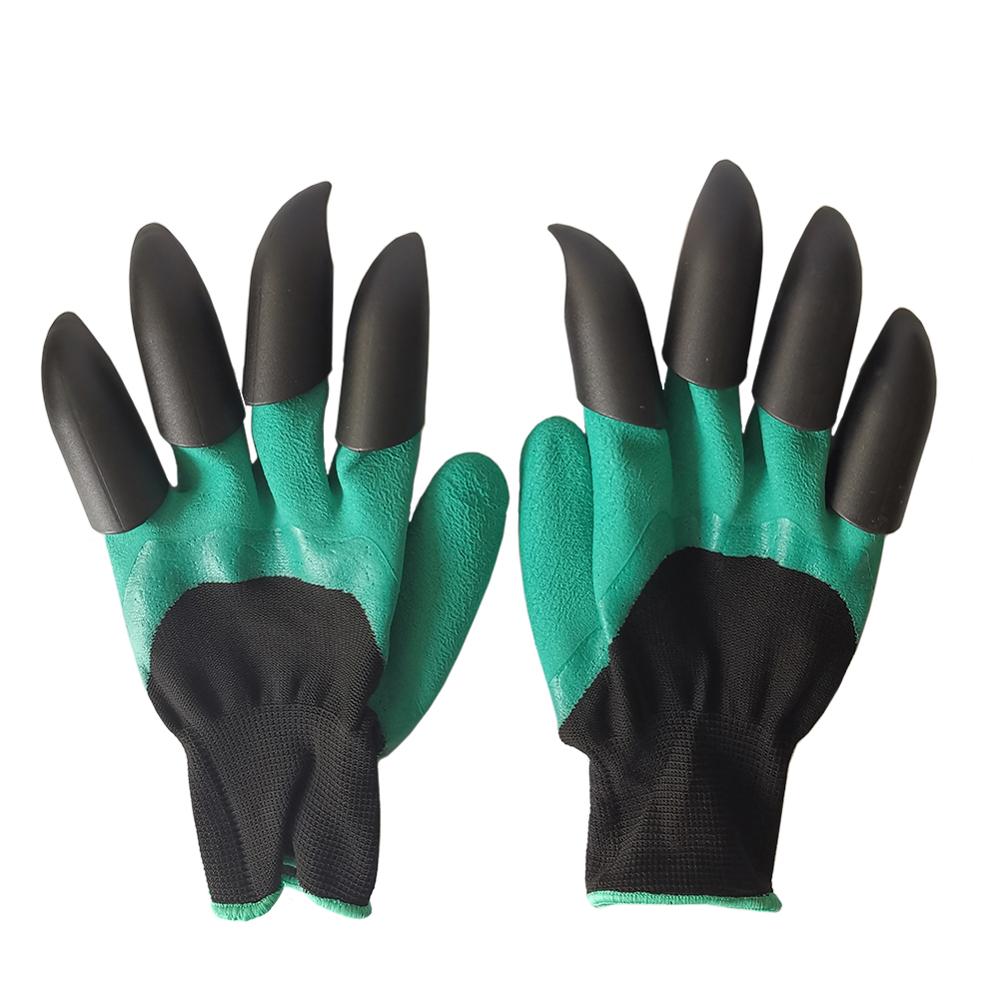 2 Pairs Gardening Gloves with Claws Puncture Resistant, Waterproof Safe Garden Gloves for Digging, Pruning &amp; Planting: Default Title