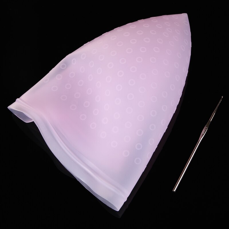 Koloryzująca włosy czapka hak Szczotka kolorowanie podkreślanie profesjonalny wielokrotnego użytku silikonowy barwnik kapelusz kolor włosów podkreślanie czapka fryzjerska