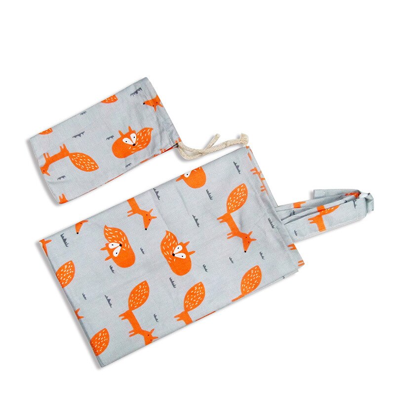 Cotton Breastfeeding Cover Feeding Baby Nursing Apron Women Mum Shawl Clothes Blanket Cloth Mommy Apron Baby Carseat Cover: Fox