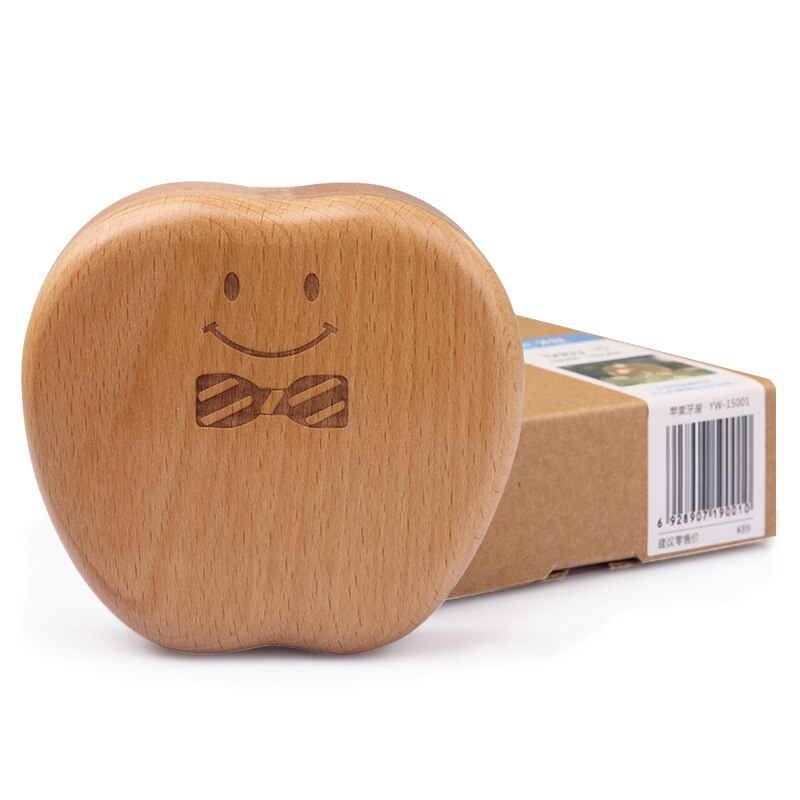 Baby Houten Tanden Doos Besparen Tanden Organizer Babymelk Tanden Kinderen Tanden Verzamelen Tand Fairy Houten Meisje Jongen Tand Doos 3-6years