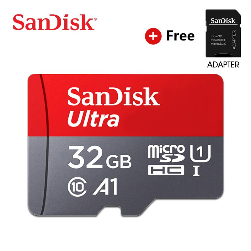 100% Original SanDisk Micro SD Card Class10 TF Card 16gb 32gb 64gb 128gb Max 98Mb/s memory card for samrtphone and table PC: 32GBA1