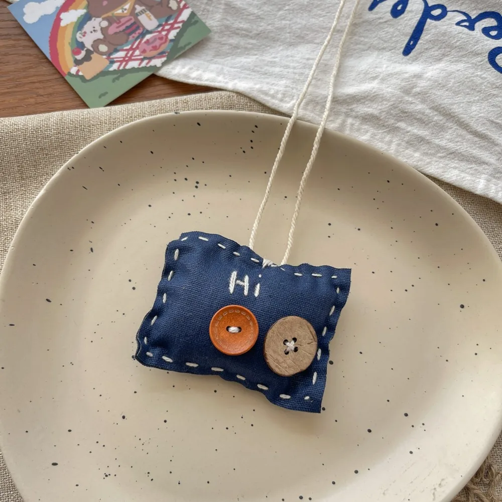 zur Seite fahren Kette Zubehör Stoff freundlicher Halskette Hase Pilz niedlichen Ebene Anhänger Schlüsselband Stoff Kawaii hängende Ornamente: Stahl farbe