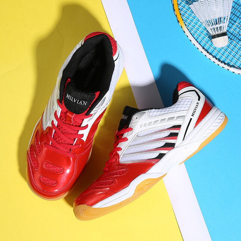 Baminton – baskets de Tennis respirantes et antidérapantes pour hommes, chaussures de volley-ball, grande taille 36-45