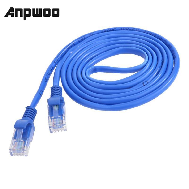 ANPWOO CAT5 RJ45 Ethernet Cables 8Pin Connector Ethernet Internet Cable Network Cable Cord Wire Line Blue 1m/1.5m/2m/3m/5m/10m