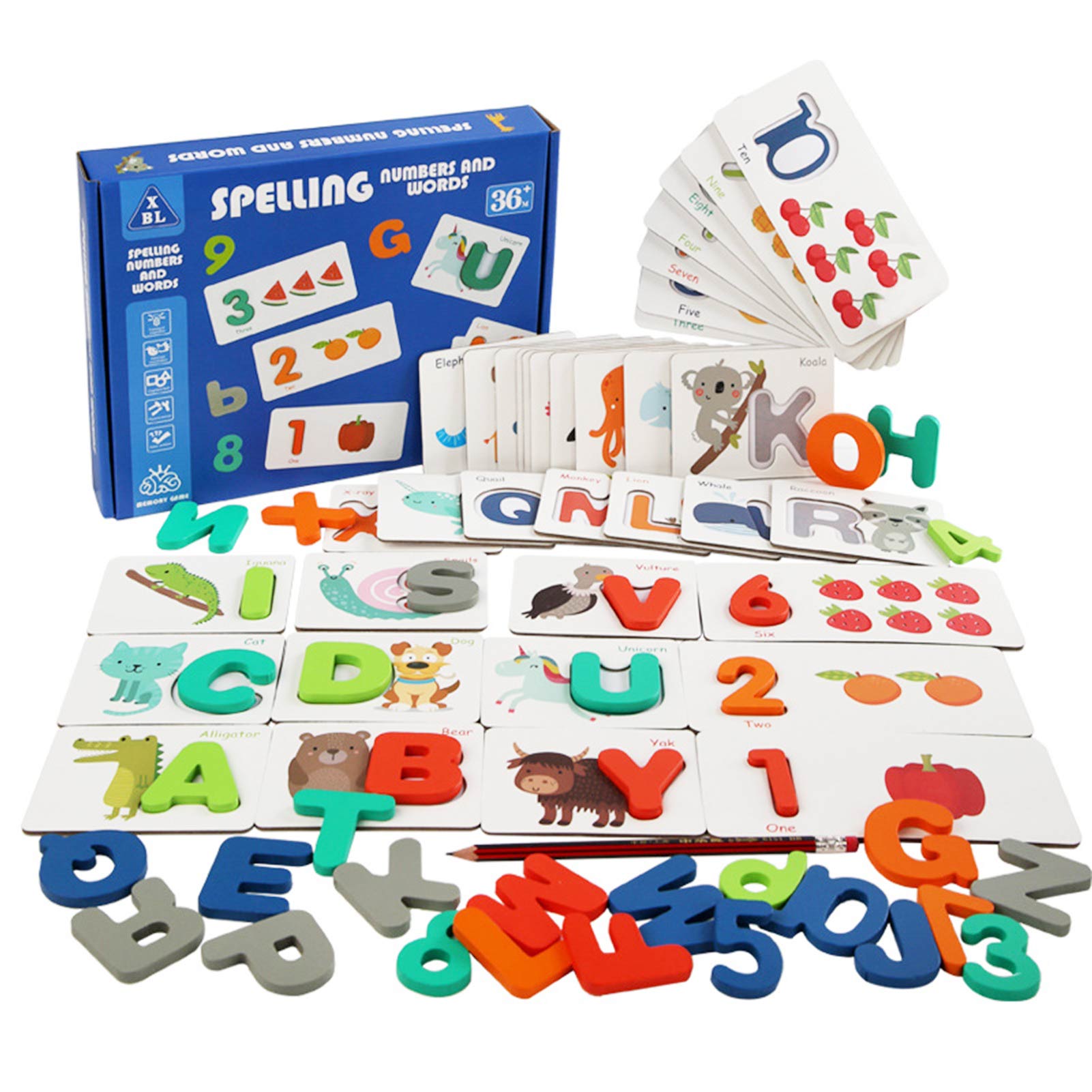 Houten Spelling Woord Game 26 Engels Letters Zijn Geschikt Voor Kinderen Spelling Praktijk Vroege Onderwijs Cognitieve Houten Speelgoed