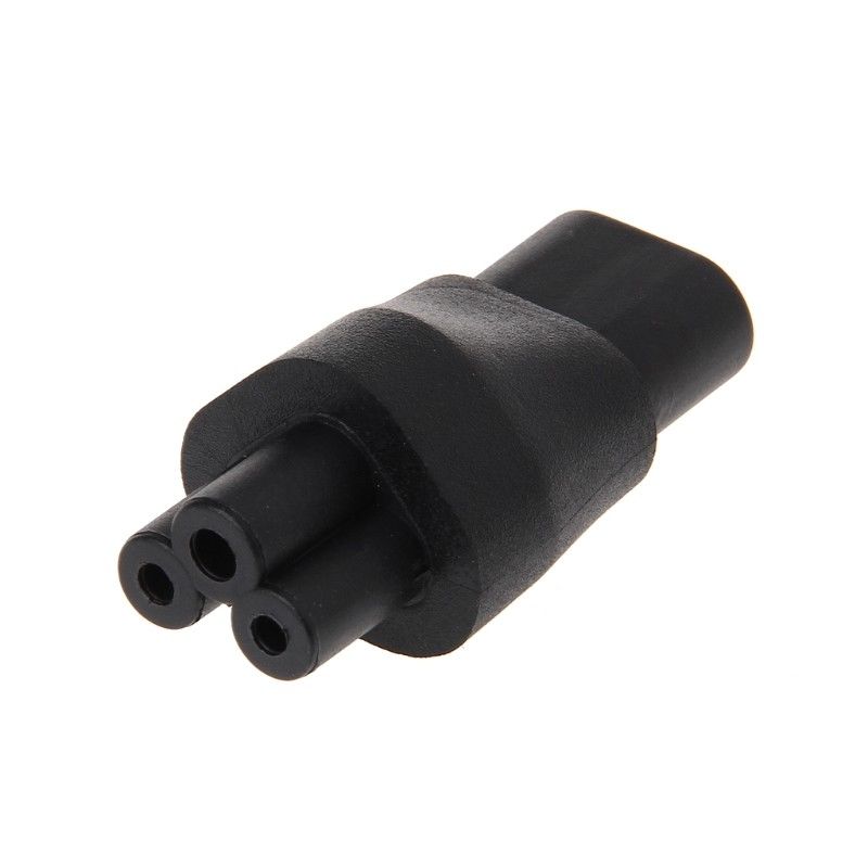 IEC 320 C5 3-Pin Female To C8 2-Pin Male Plug Converter Power Supply Adapter
