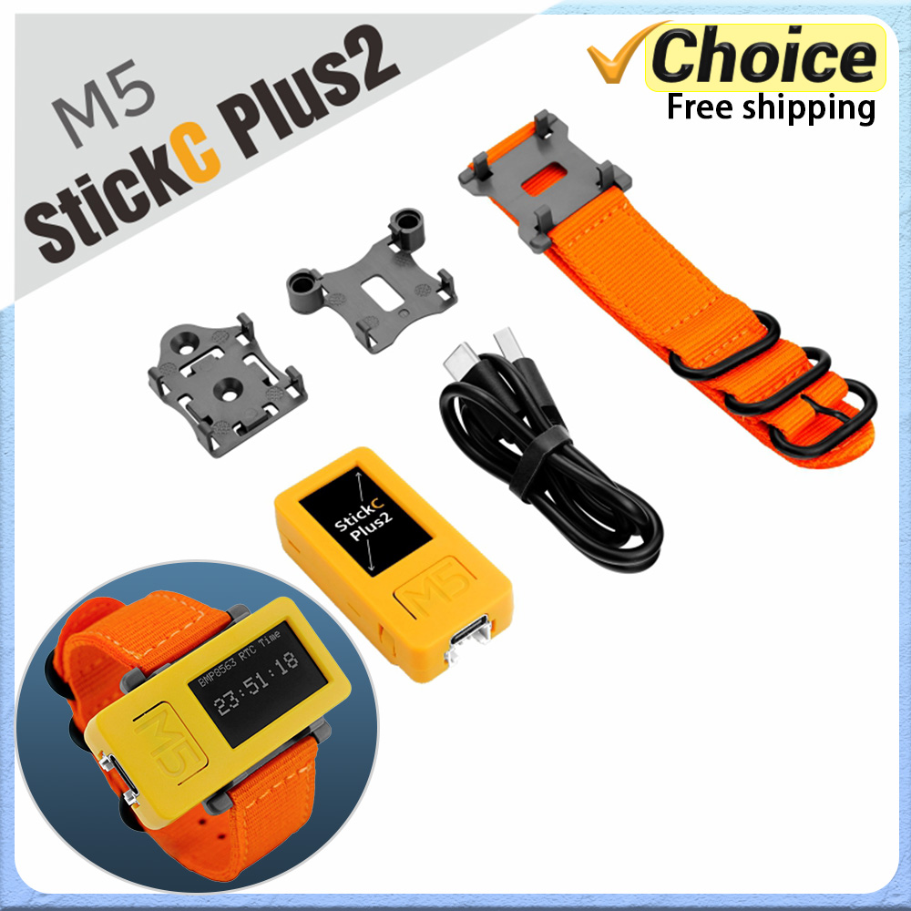 M5Stack M5Stickc plus2 ESP32-PICO Kit de desarrollo IoT Pantalla TFT de 1,14 pulgadas Dispositivo portátil tipo reloj para controlador IoT