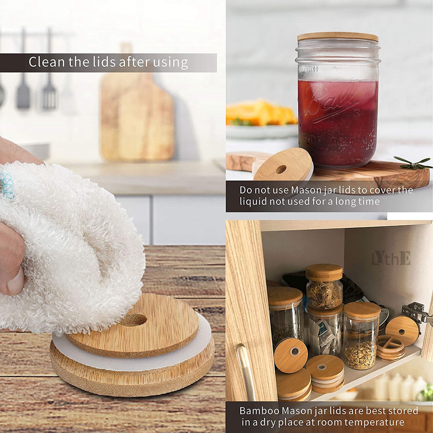Murare burkar för att dricka kopp bubbla te glaskopp med bambu lock återanvändbar boba smoothiekopp i glas med halmkopp i rostfritt stål