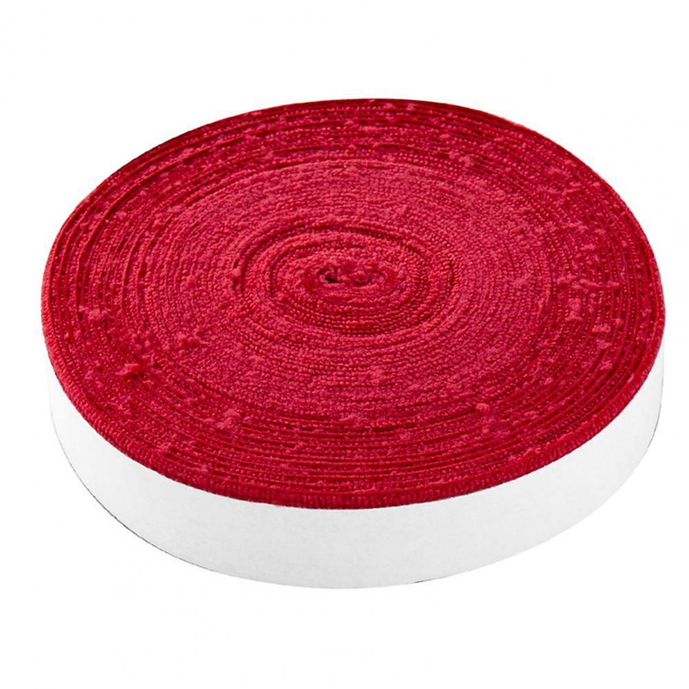 Antypoślizgowa, oddychająca opaska sportowa z uchwytem, oddychająca perforowana krawędź robić tenisa, opaska na paletka robić badmintona: Czerwony