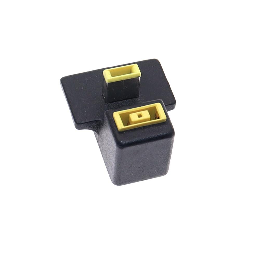 1Piece 180 Degree Angled Rectangle Port Male to Female Extension Charger Adapter For Lenovo ThinkPad
