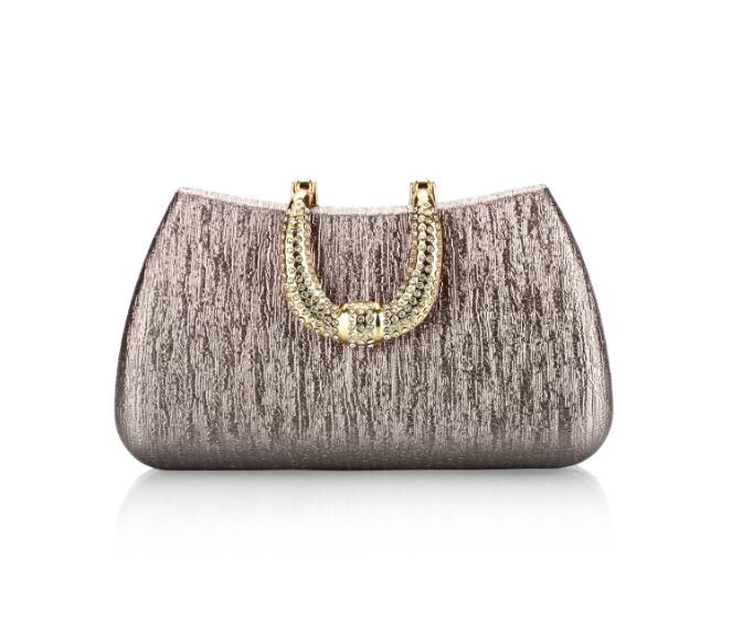 evening clutch bags for Women handbag Bride party bag Women Chain Clutch Wallet Bags Day clutches Lady wedding bag woman purse: silver grey