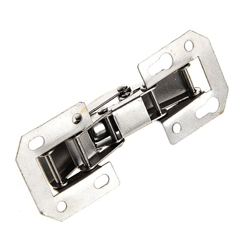 2Pcs 90 Degree Easy Mount Concealed Kitchen Cabinet Cupboard Sprung Door Hinges Metal