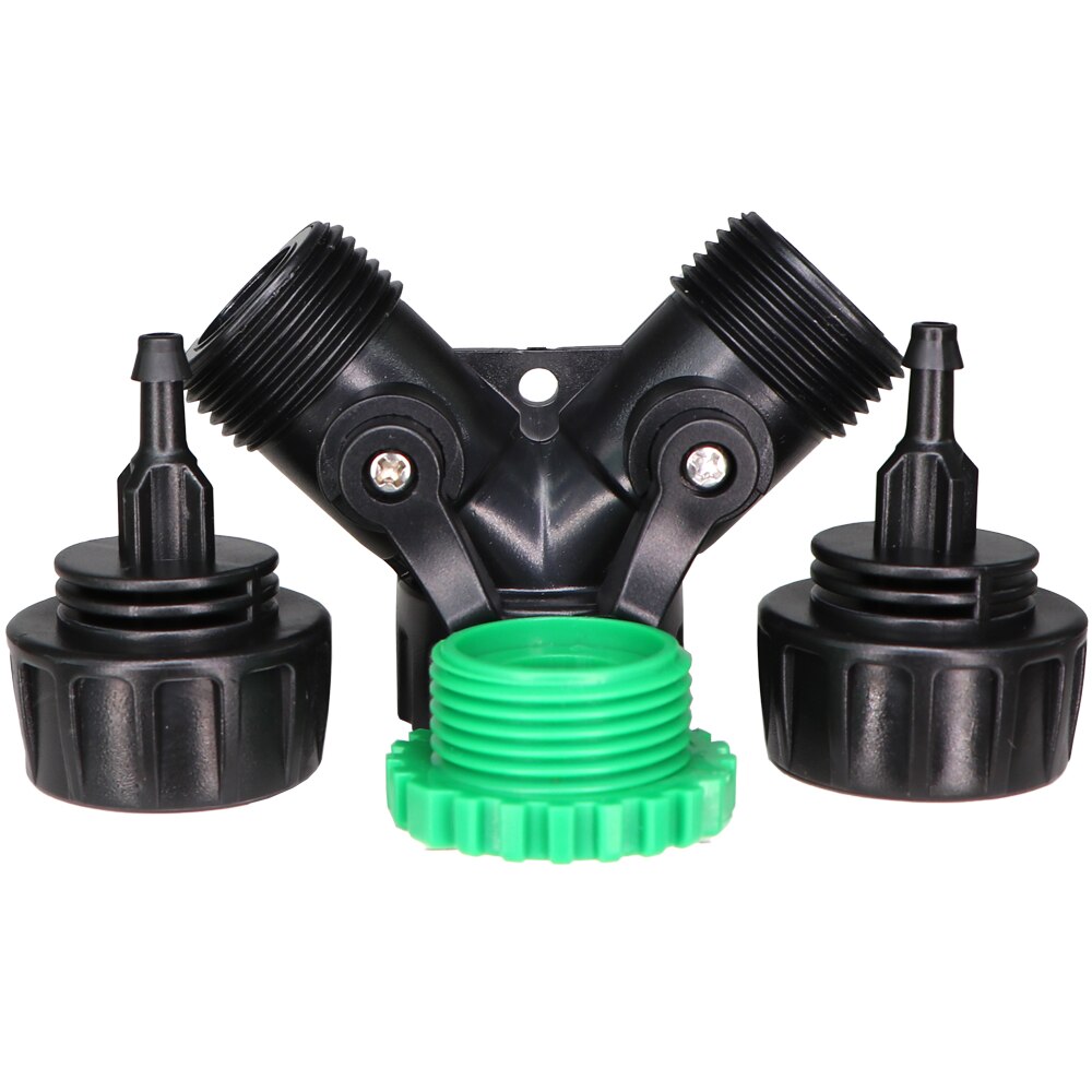 1/2 ''3/4'' 2-IN-1 Weibliche Gewinde zu 1/4'' 3/8'' 1/2'' Barb 2-Weisen 4-weisen Abgeschaltet Stecker Garten Bewässerung Kupplung Adapter