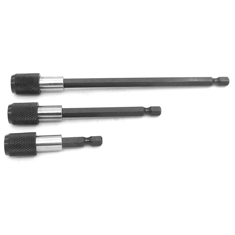 Topo soquete bit barra de extensão hex haste adaptador broca porca driver power bit ferramentas reparo kit conjunto + hex liberação rápida magneti