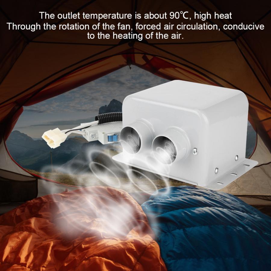 800w bil defroster 2 hål bil elvärmare vintervärme varmare fönster defroster demister bärbar värmefläkt