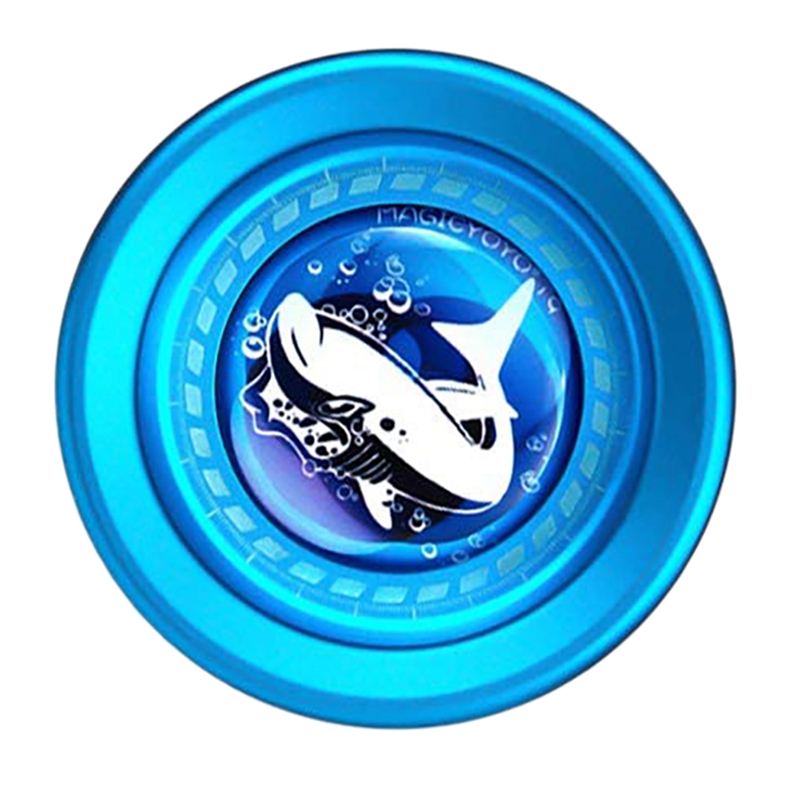 Magicyoyo responsive yoyo  t9, shark-blue yoyo with replacement bearing, axle, bearing removal tool, glove, , 5 strings