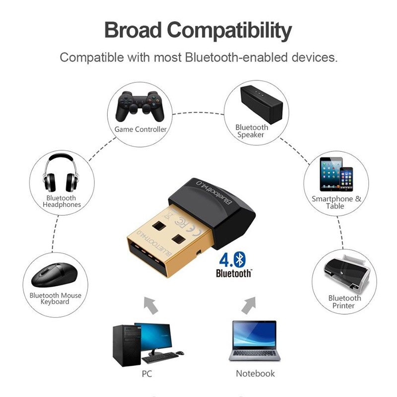 Transmissor sem fio dja99 do dongle do usb do adaptador do modo duplo de bluetooth 4.0 csr