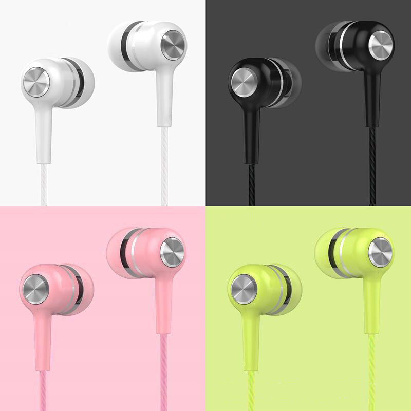 Wired Headphones 3.5mm Sport Earbuds with Bass Phone Earphones Stereo Headset with Microphone Volume Control Music Earphones 3.5