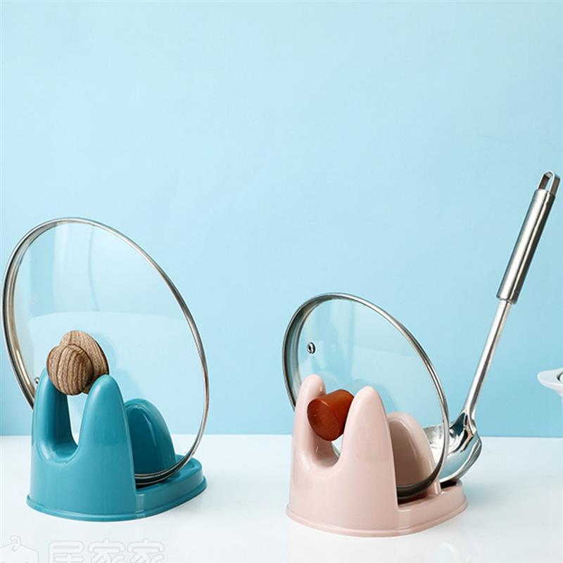 Cooking Tools Kitchen Solid Color Utensil Rest Spoon Rest Utensil Spatula Holder Heat Resistant Storage Shelves 3 Colors