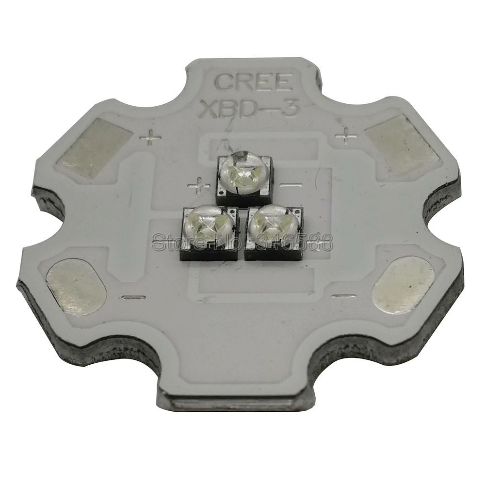 Cree XBD XB-D 3Leds Led Emitter Lamp Light White Warm White Red Green Royal Blue Yellow 9V Intergrated LED Light Source