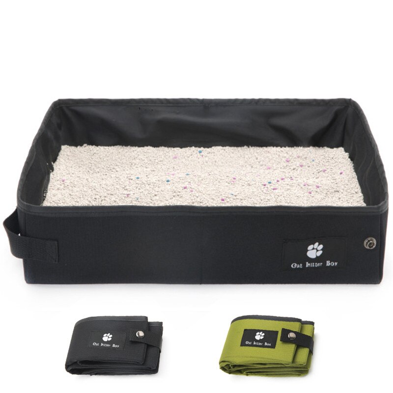 Kat sengepander oxford stof sammenfoldelig kattebakke udendørs vandtæt toilet til killinger rengøringsudstyr til kæledyr