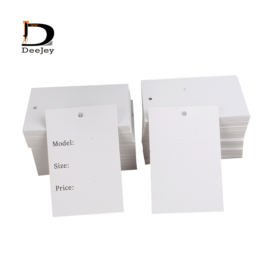 200 unids/lote de etiquetas colgantes para ropa, zapatos, bolsas, 4,5x8cm, aplicación universal para inventario: Model