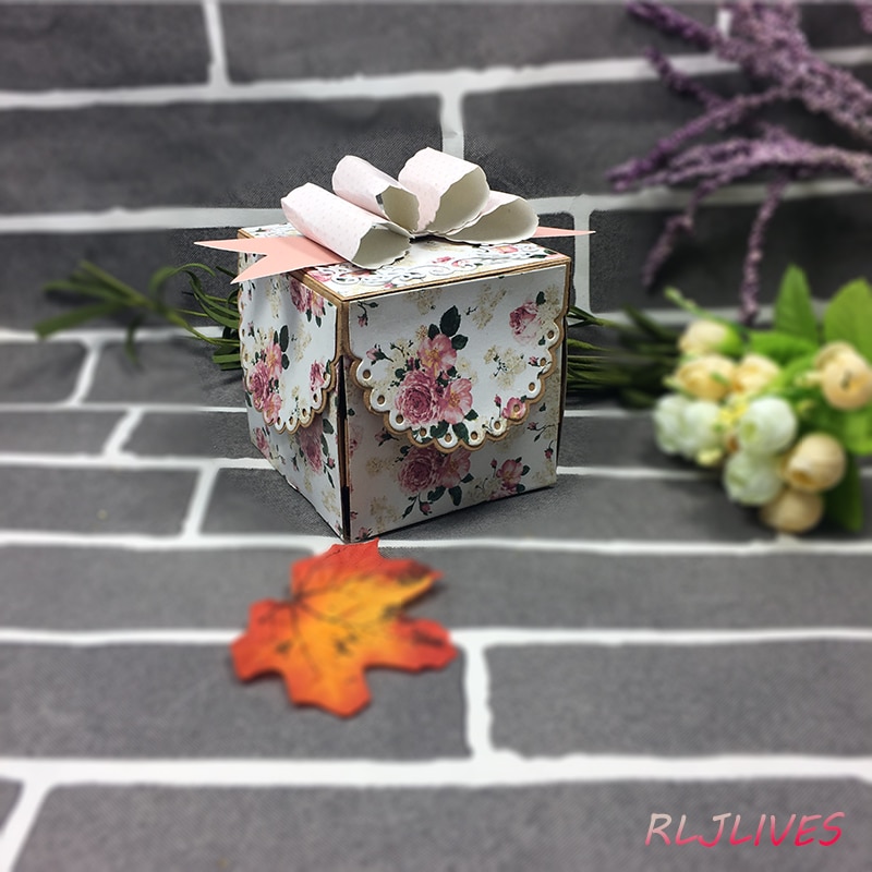 RLJLIVES Explosion Box Metal Cutting Dies Stencils for DIY Scrapbooking Stamp/photo album Decorative Embossing DIY Paper Cards