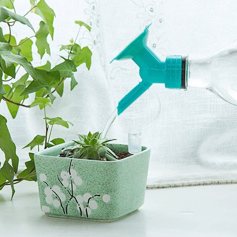 Aspersor de jardinería portátil 2 en 1, boquilla de regadera para interior, cabezal de ducha de riego de plástico, herramienta de jardín