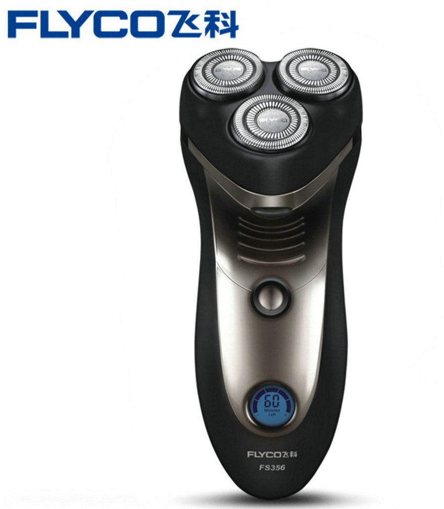 Flyco  fs356 oplaadbare scheermesjes, 3d zwevende mesjes, 110v scheermesjes, slim scheermes, waterdicht met uitklapbare trimmer