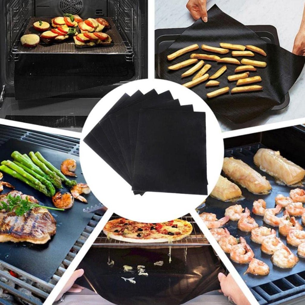 Barbecue Mat Bbq Grill Mat Non-stick Grill Matten Bakken Mat Herbruikbare Outdoor Bbq Mat Glasvezel Hoge Temperatuur slip