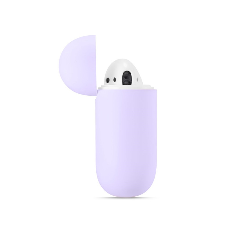 Kjoew Del Silicone di Colore Solido Per AirPods Della Copertura di Caso Per Apple Auricolare Senza Fili Custodia protettiva Auricolare Auricolare Protettiva Caso