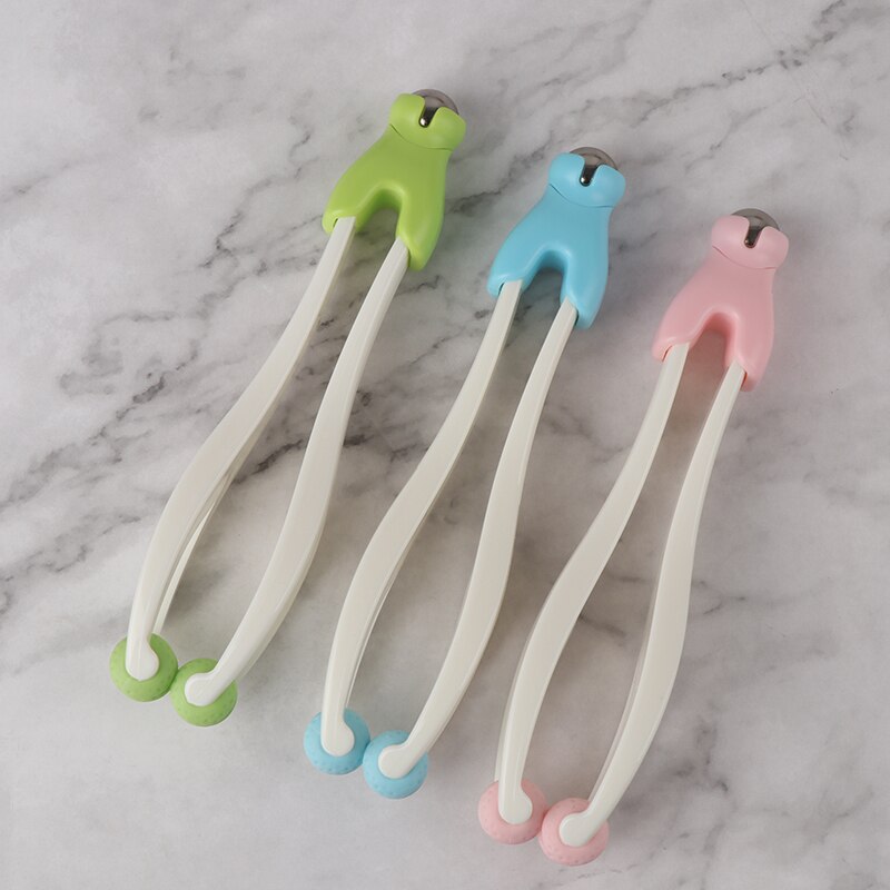 Willekeurige kleur 2 in 1 massage dubbele rollen rollende vinger handgewrichten massager anti-cellulitis