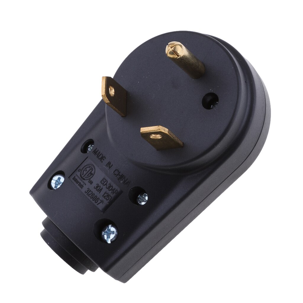 RV 30A 30 Amp Electrical Cord Male Replacement Plug End with Handle