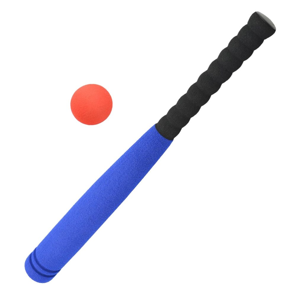 Batte de Baseball avec balle pour enfants, Kit de Baseball d'extérieur, jeu de sport sûr (couleur bleue, balle aléatoire)