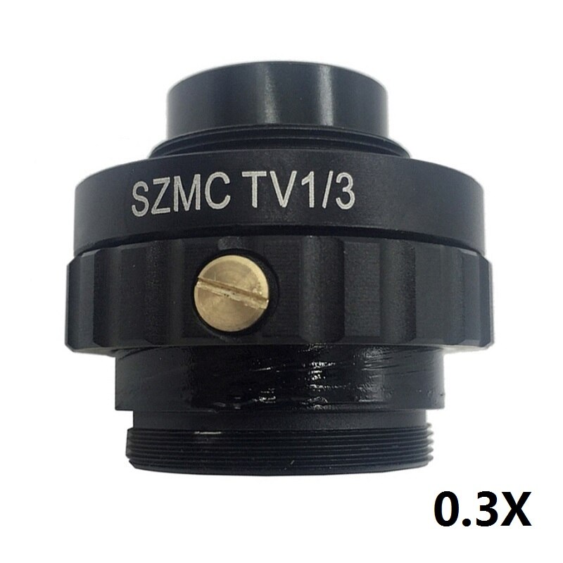 0.3X 0.5X c-mount lentille 1/2 1/3CTV Microscope caméra adaptateur pour caméra numérique vidéo trinoculaire stéréo Microscope réduction lentille: 0.3X3CTV
