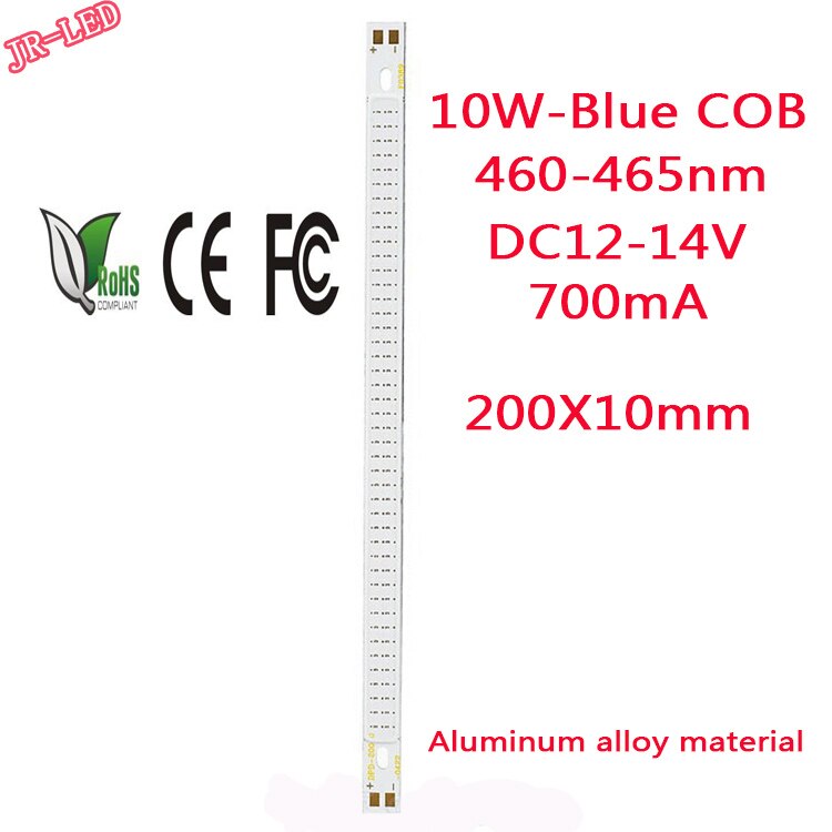 3 stks 10 W COB LED Strip Verlichting Gloeilamp 200x10mm Pure Wit/warm wit/blauw 12-14 V voor DIY