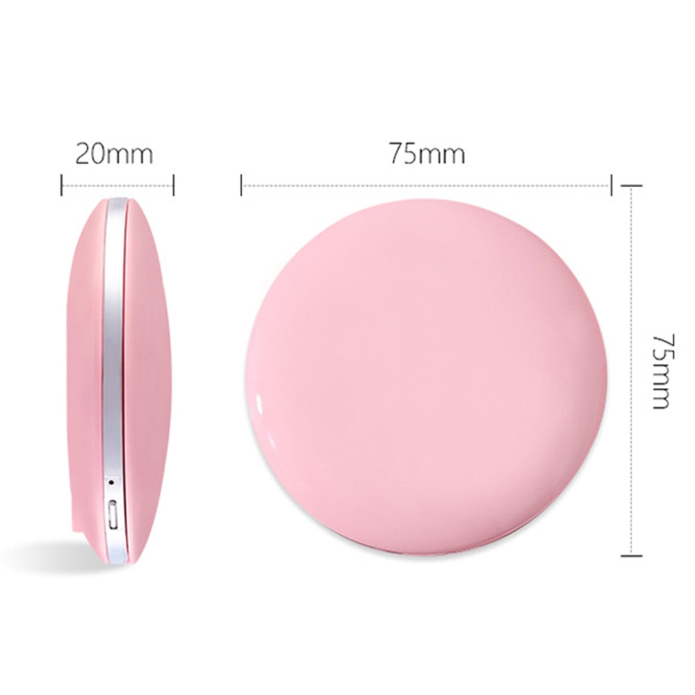 3 Lights LED Makeup Mirror 3X Magnify Hand Held Fold Mini Portable Micro USB Connect Cable Built-in Battery Chargeable mirror