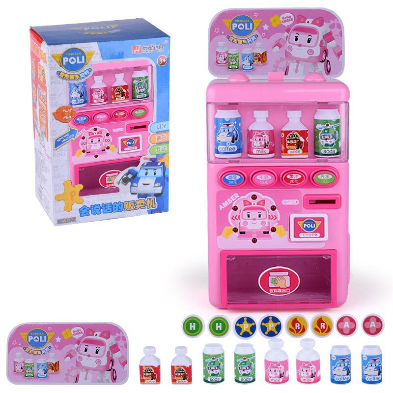 freundlicher Spielzeug Vorgeben einstellen Simulierte Automaten Puzzle Getränke für freundlicher: groß PinkwithGiftBox