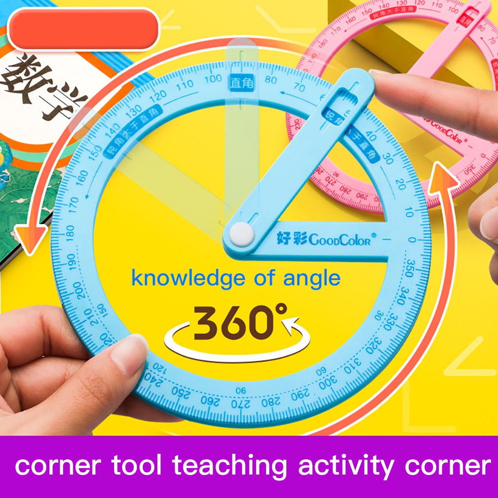 360 graden wijzer gradenboog liniaal meetinstrument multifunctionele activiteit hoekzoeker leermiddelen kantoor schoolbenodigdheden