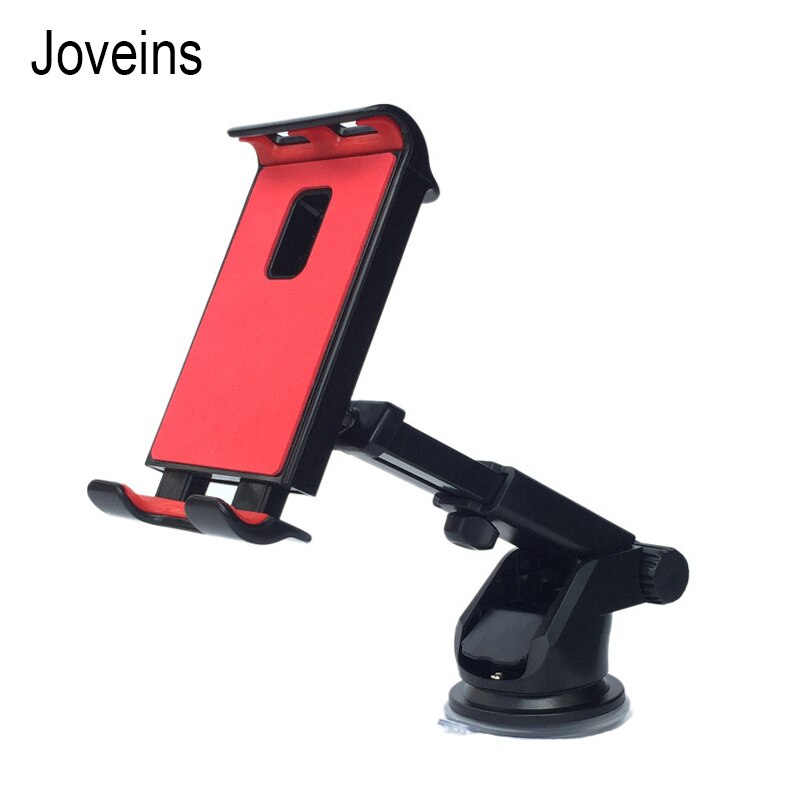 Forrude bil mount tablet holder instrumentbræt base stand til ipad 2 3 4 air 2 mini telefon beslag til iphone  x 4-10.5 tommer tablet: Rød