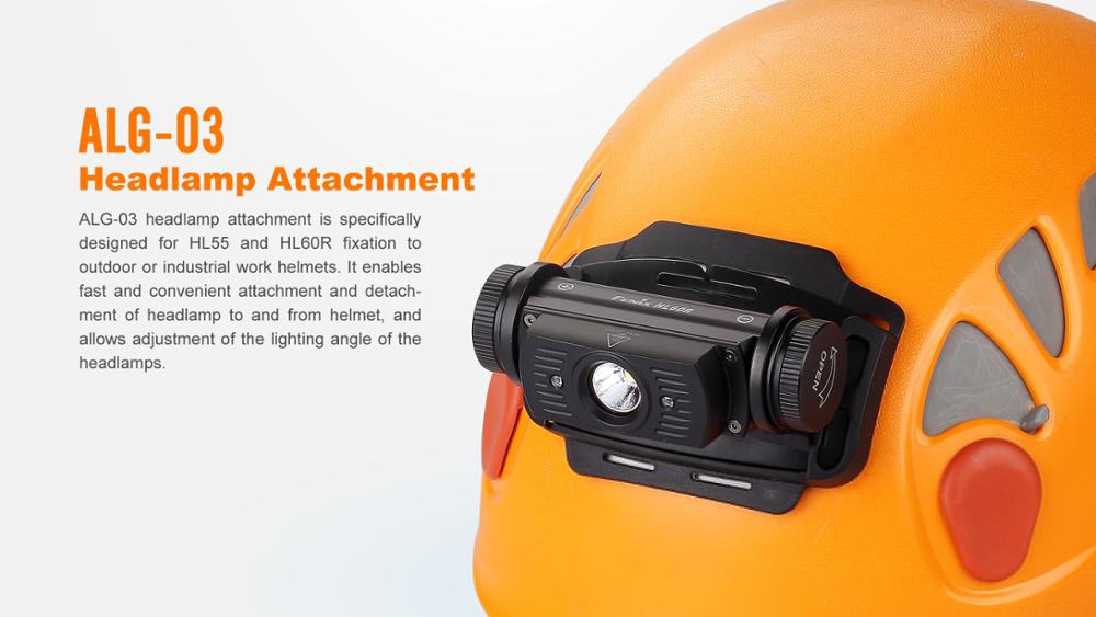 Fenix ALG-03 headlamp attachment for HL55 and HL60R fixation to outdoor or industrial work helmets