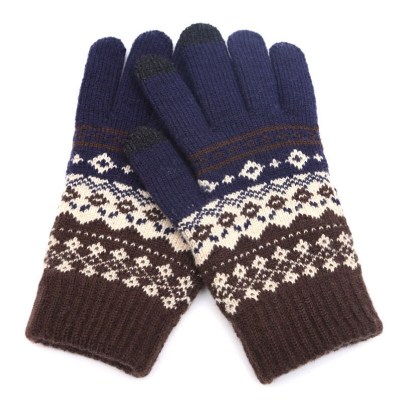 Volwassen vrouw Mannen Touch Screen Handschoenen Gebreide Mittens Winter Warm Volledige vinger Handschoenen Betaalbare ST9: 3